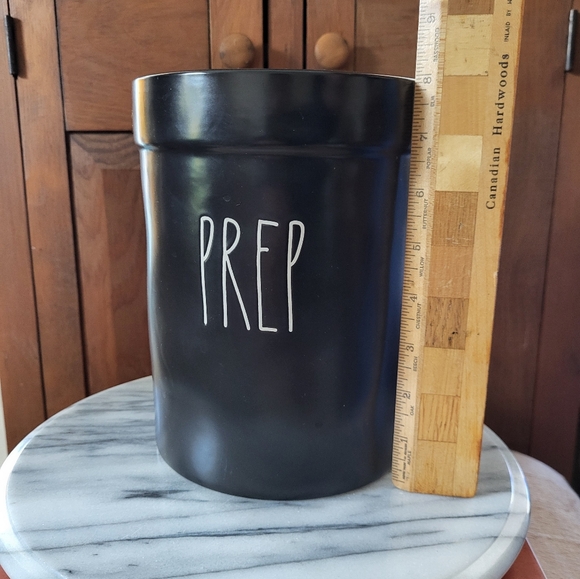 Rae Dunn Black Prep Canister - Picture 4 of 10